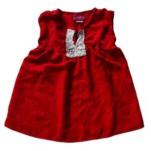 Girls Heart Pink Crochet Sleeveless Blouse Size 7/8